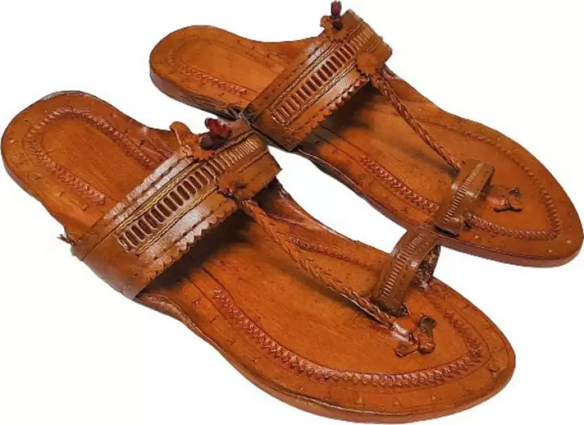Sandalias Planas De Cuero Suave Kolhapuri Para Mujer Jesús Moda Talla UK 4-8