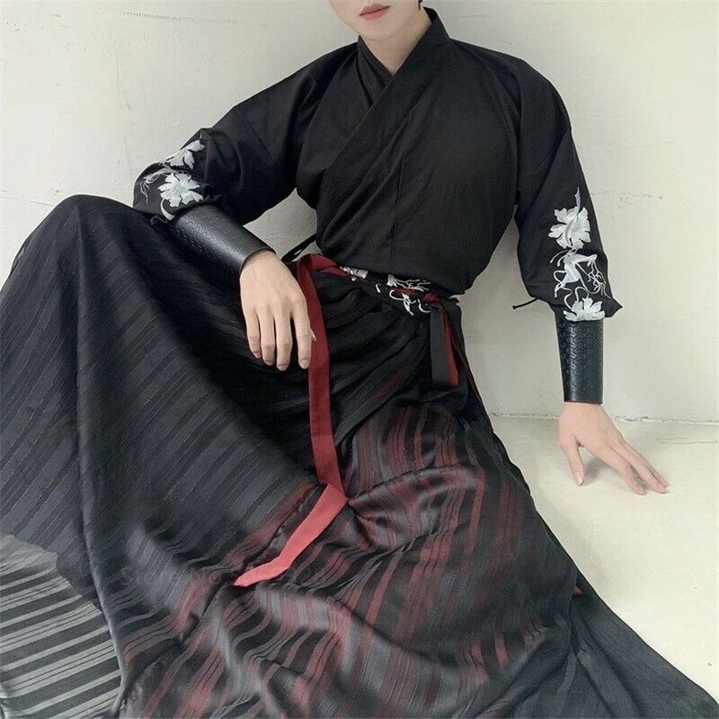 Japanese Clothes Robe Men Kimono Samurai Champloo Ancient Hanfu Kongfu  Costume