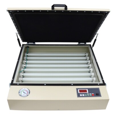 19.6x 15.7''Screen Printing Vacuum Exposure Unit Plate  uv lamp time control 110v