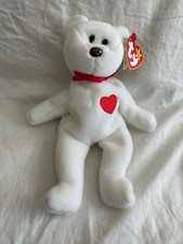  VERY RARE 1993 TY Beanie Baby Valentino the Bear -4058 with  93/  94 TAG ERROR 
