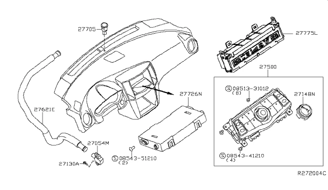 Nissan INFINITI Genuine GT-R MICRA G35 JX35 Temperature Sunload Light Sensor — 第 3/4 张图片