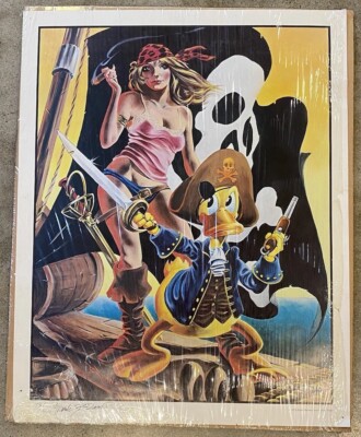 Original Frank Brunner 1976 Print Quack #1 Comic Fantasy Art 76/1000 SIGNED