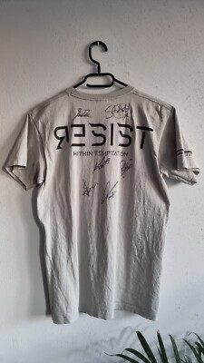 Within Temptation T-shirt SIGNED Official Resist Tour Merch
