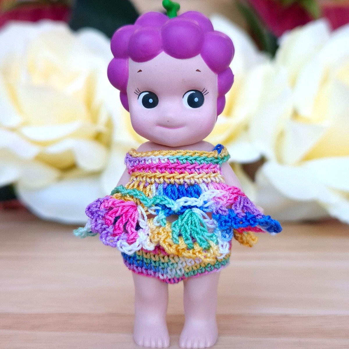 Authentic] 🍇 Vintage 2011 Sonny Angel Grape – Handmade Petal Mini