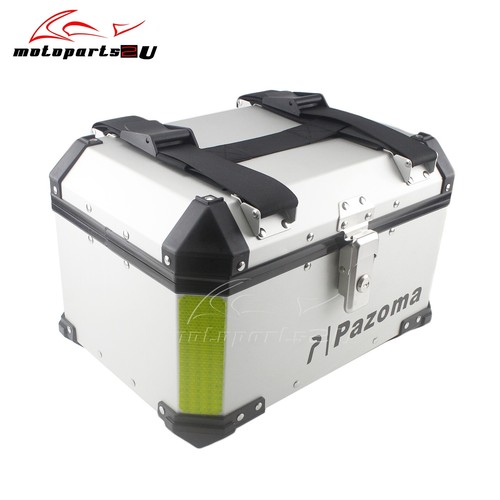 Estuche universal de aluminio para maletero de aluminio 45L almacenamiento de equipaje trasero con bloqueo - Imagen 4 de 12