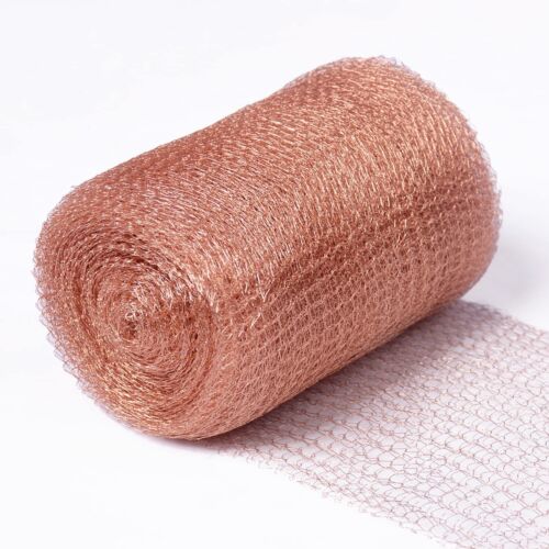 Copper Mesh Rodent Control, 5 in x 32 ft Pure Copper Wire Mesh, Rustproof Cop...