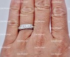 1.01 ct 14k White Gold ladies & mens Wedding Natural Diamond Ring Set His & Hers — photo 8