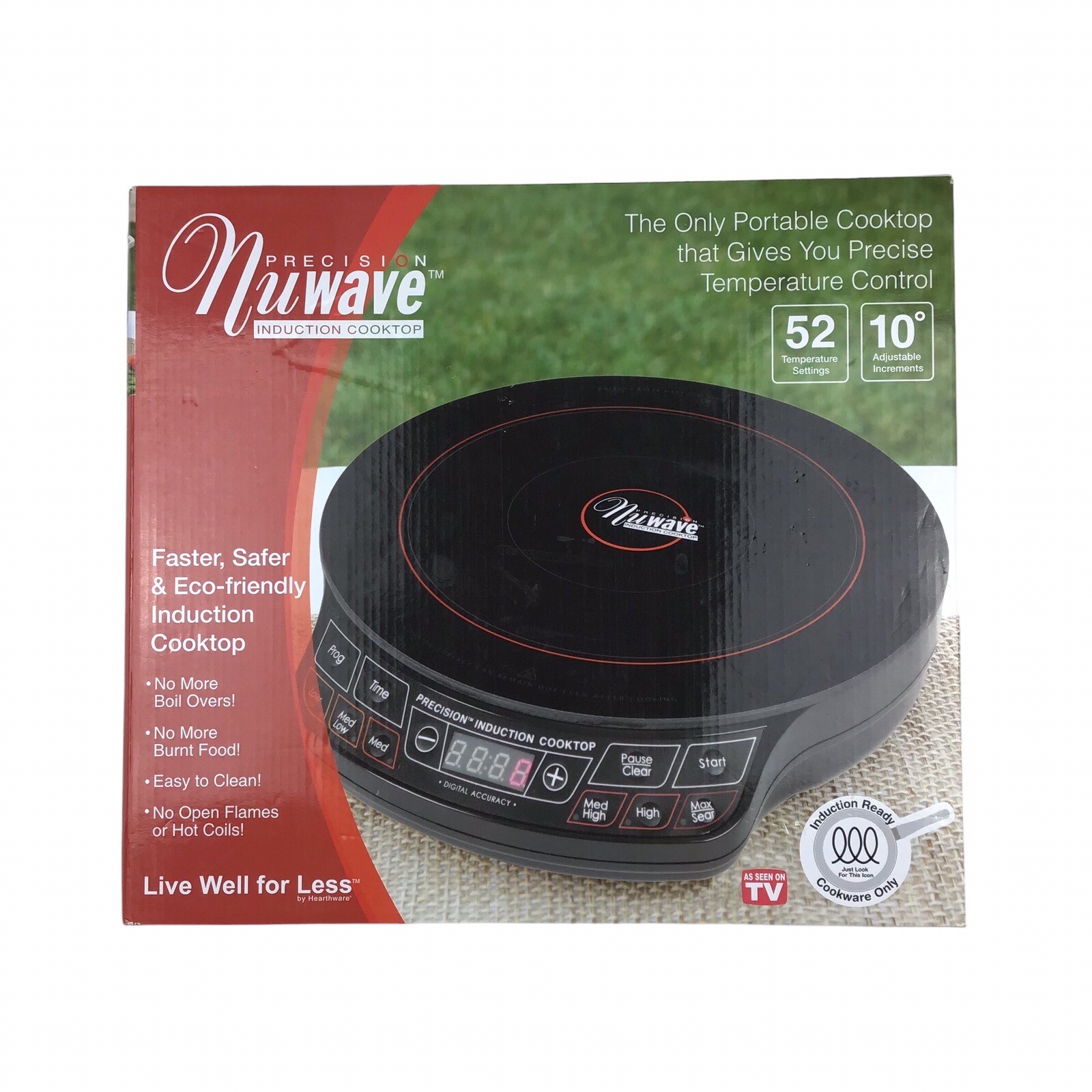 NuWave 30121 Precision Heat Induction Burner Black for sale online eBay