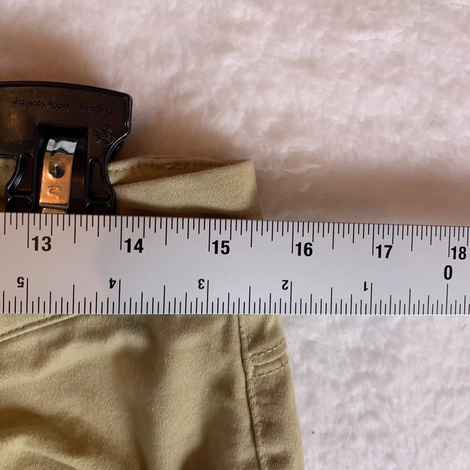 Pantalones de hombre Hickey Freeman calce recto 5 bolsillos informales caqui talla 34x30 8431 Foto 3 de 4