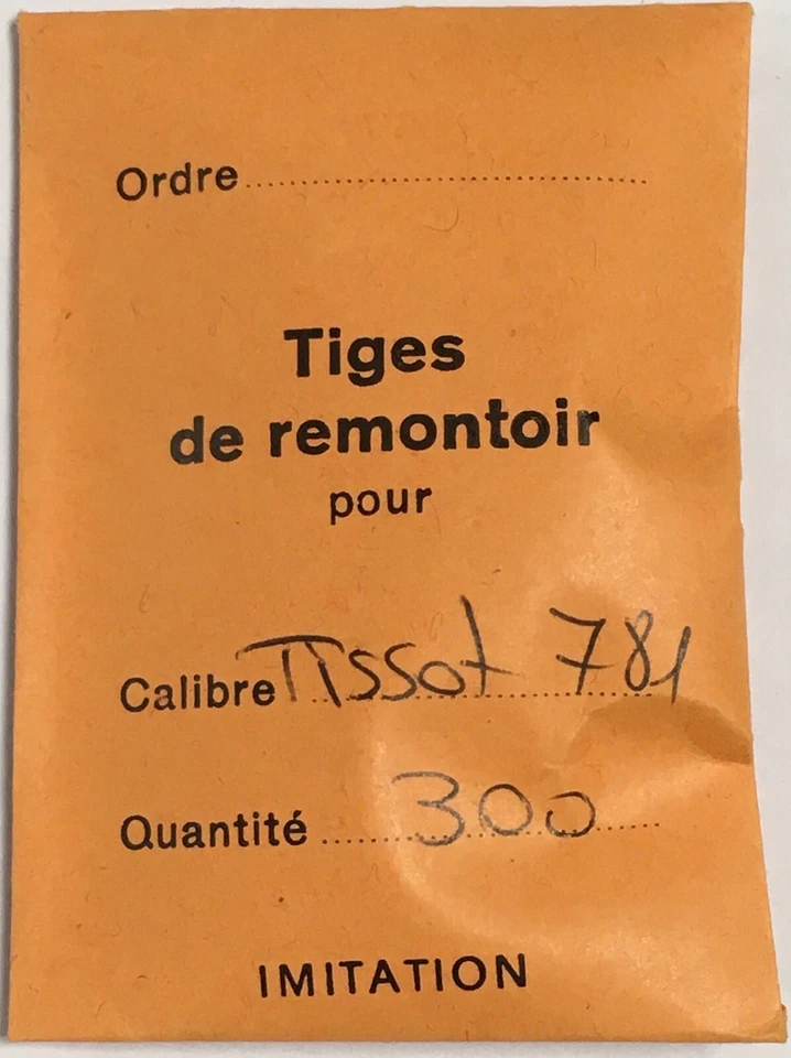 NOS [ 1X ] Tissot Cal. 781 Stem Tija de Remontuar Tige Albero di Carica