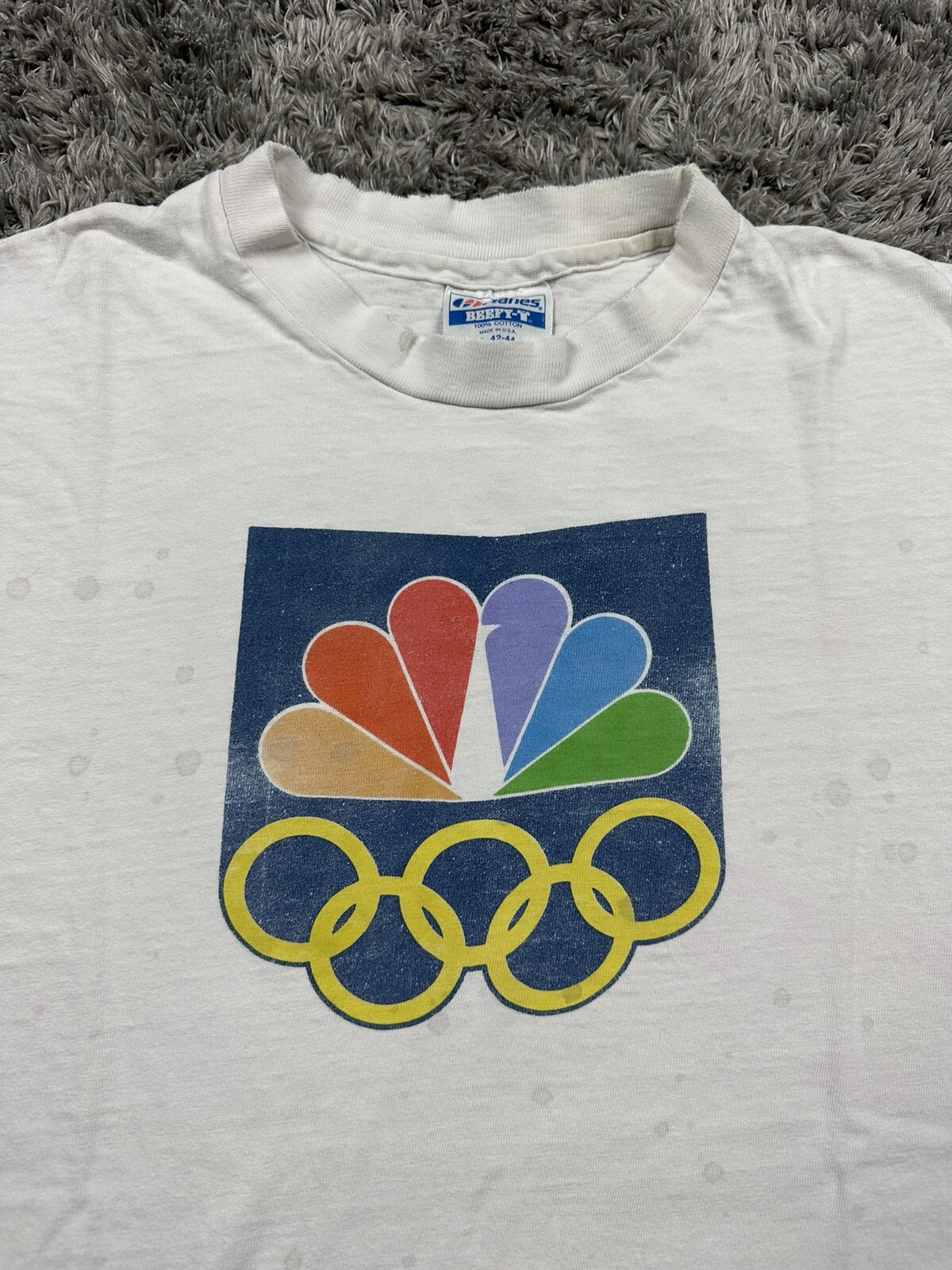 Vintage NBC 1988 Olympics Seoul t shirt adult Large Gem