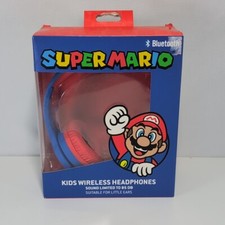 Image of Super Mario Kids Bluetooth Headphones 85dB Volume Limited Wireless Headset