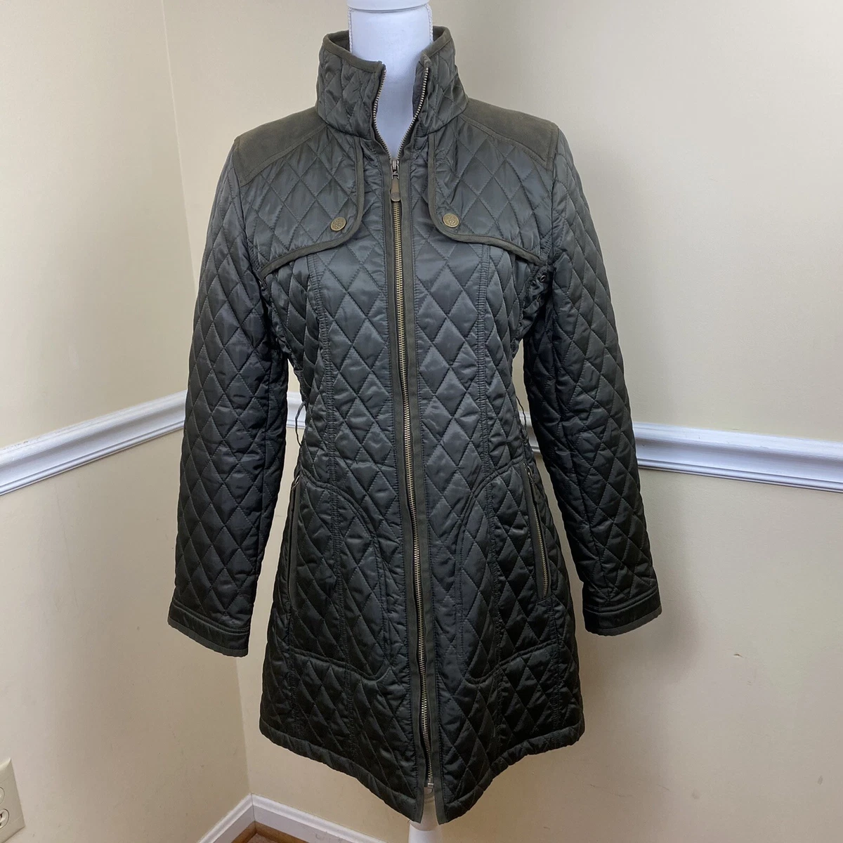 Vince camuto top quilted coat