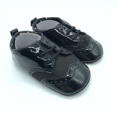Baby Boy Black Patent Leather Infant Shoes Fouger Baby Boy Black