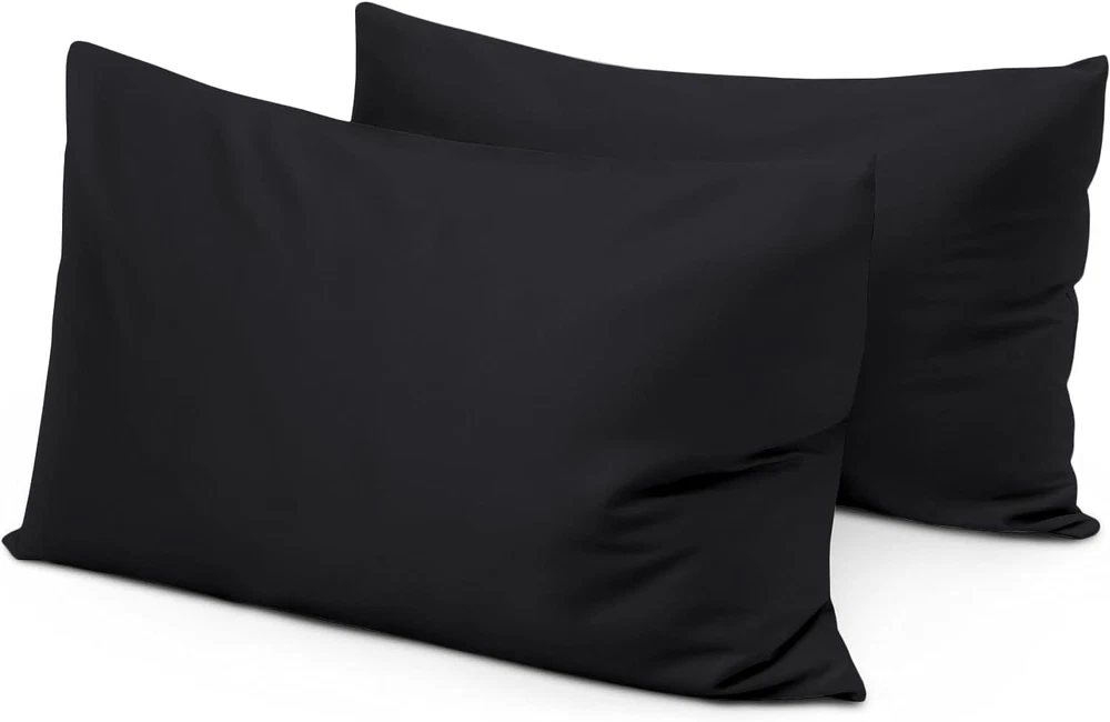 Travel Pillow Case 12X16 Size Egyptian Cotton Set of 2 Zipper Closure Toddler Pi