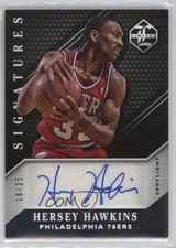 2015 Panini Limited Signatures Spotlight Silver 19/25 Hersey Hawkins Auto 19m2