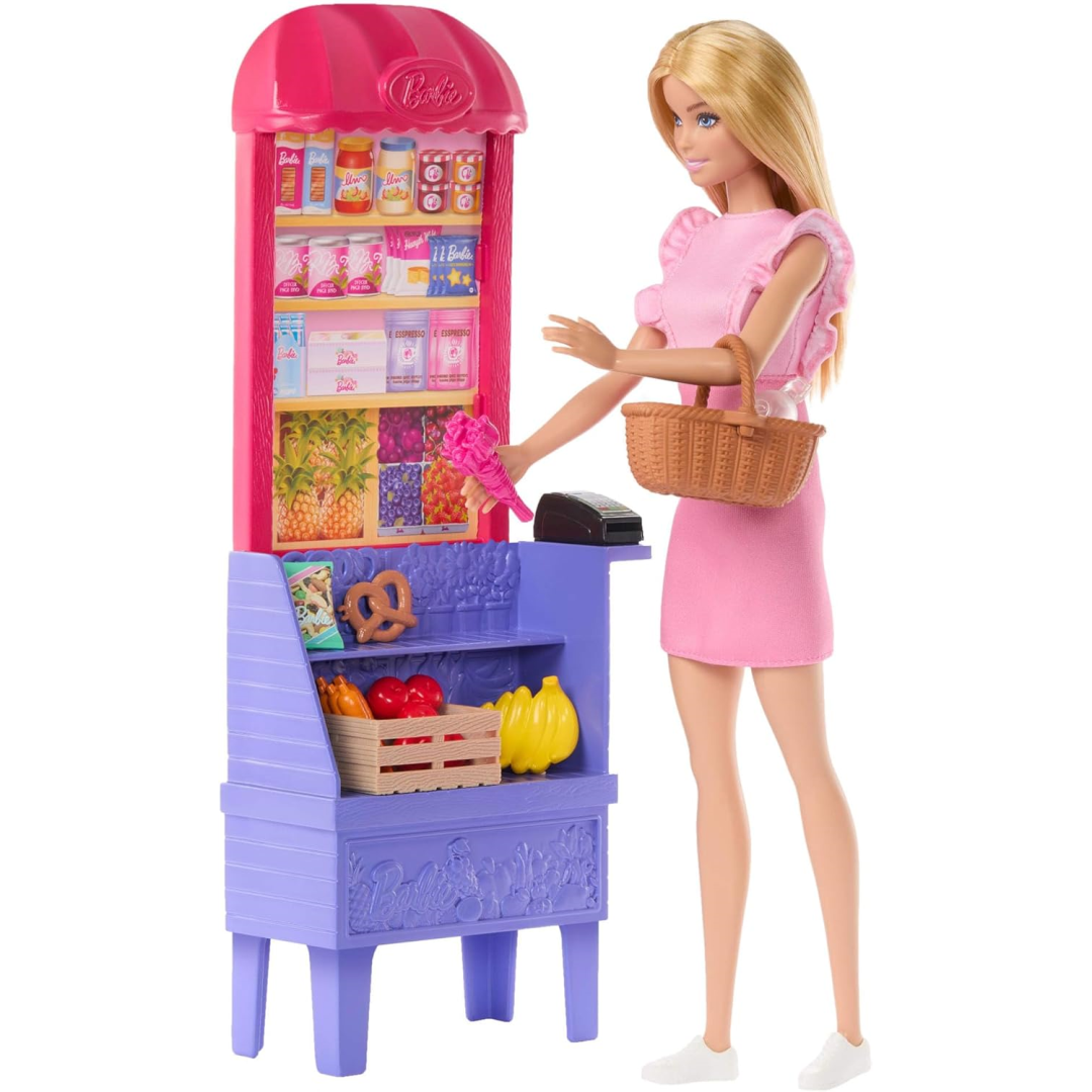 Barbie Unisex Multicolor And Terisa Recipe For Friendship Malibu At The Market Playset - Image 2