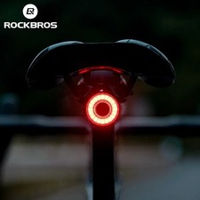 ROCKBROS Smart Bike Tail Light USB-C Rechargeable IPX7 Waterproof Rear Light