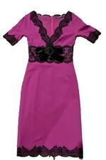 Dolce & Gabbana 🌸Amazing Silk & Lace🌸Stretch Sexy Date Party Dress IT40