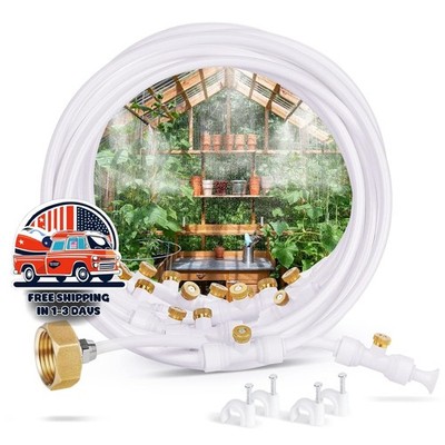 Sistema de enfriamiento por nebulización para patios exteriores de invernaderos