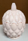 Vintage Fostoria Pink Milk Glass Heavy Pedestal Dish With Lid~6.5"x 4.5"