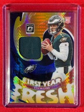 2025 Panini Donruss Optic Kyle McCord #FYFBH-KMD First Year Fresh Blue Hyper