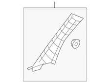 Genuine Body A-Pillar Trim Panel (Left Front) 62220-0C050-B0