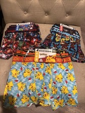 Batman, Pokemon and More 4 Pack Boys Boxer Briefs S-XL