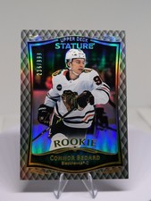 CONNOR BEDARD 2023-24 UD Stature #32 Rookie RC SP /999 Blackhawks