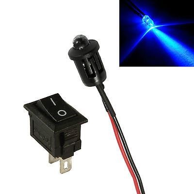 Flashing Blue Shed / Greenhouse Dummy Fake Alarm LED + Switch 12V