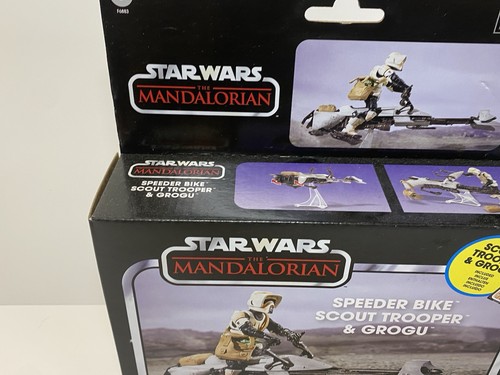 Kenner Star Wars The Mandalorian Speeder Bike with Scout Trooper & Grogu NIB - Picture 11 of 24