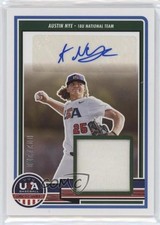 2023 USA Baseball Stars & Stripes Signature Materials 2/200 Austin Nye Auto 14ij