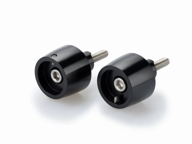 Puig Black Thruster Bar Ends and Gold Caps Kawasaki Versys 650 Tourer 2015-2022 - Image 2 of 4