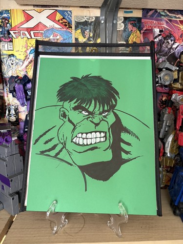 Hulk Hand Drawn 8.5x11 Cardstock Paper by Nate Rosado
