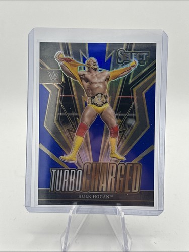 2024 Panini Select WWE #7 Hulk Hogan Turbo Charged Blue Prizm /49