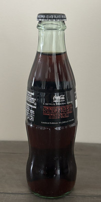 Coca Cola Stranger Things Limited Edition Coke Zero Glass Bottle LE 175K
