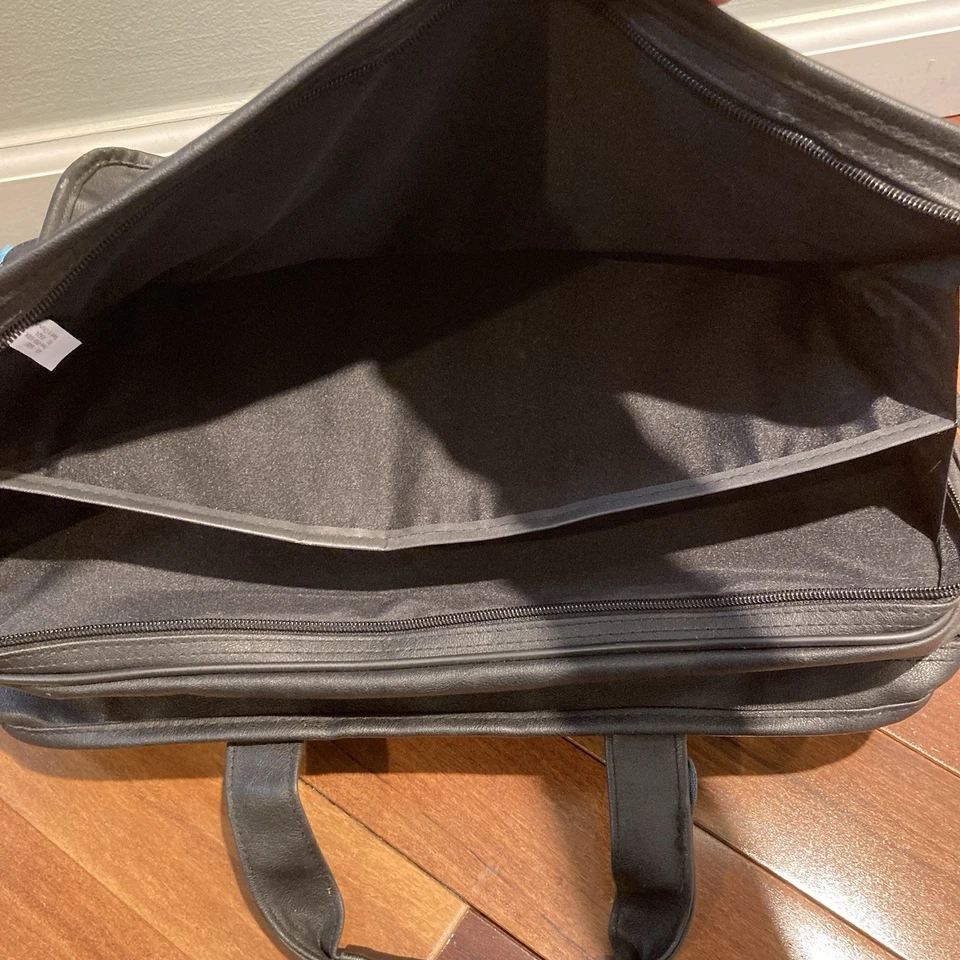 Винтажный Leeds кожаный портфель наплечная сумка-планшет с логотипом - Изображение 4 из 4