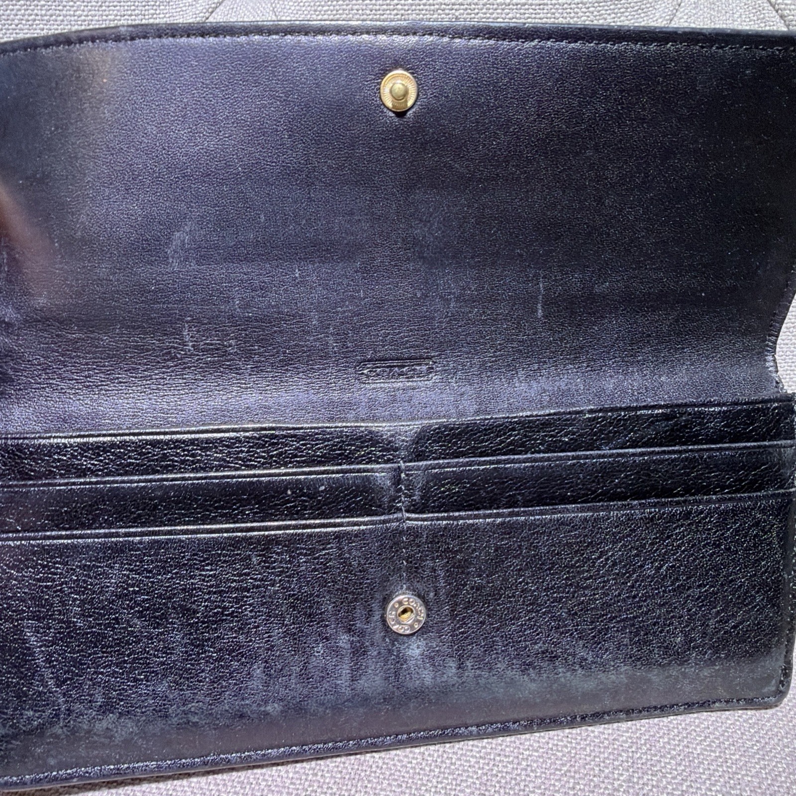 Coach Madison Python Two Tone Embossed Soft Walle… - image 3