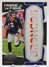 2020 Panini Certified Football Fabric of the Game Drew Lock FG-DL 01/10 Patch