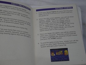 Nintendo SNES Super NES- Street Fighter II Instruction Booklet Manual Capcom