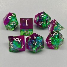 Resin Dice DND Board Game Dungeons & Dragons, Multi-Sided Set