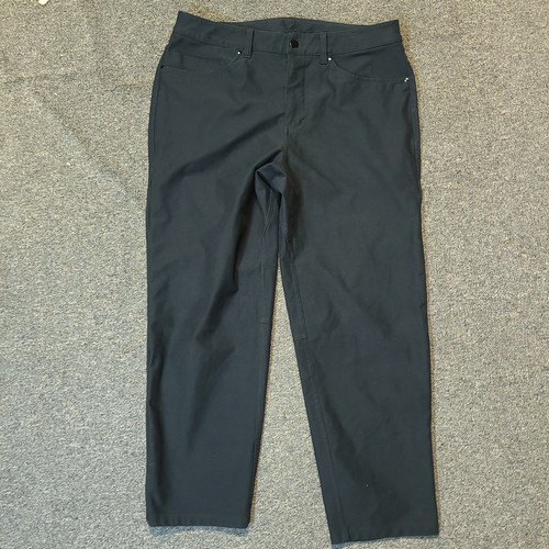 Lululemon ABC Crop Pants 34x28 Relaxed Utilitech Canvas Black LM5AHOS