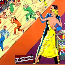 Gottlieb Shindig Pinball Machine Game Backglass Silkscreened NEW