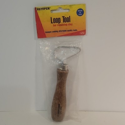 Title: Kemper LT5 Loop Tool Clay Sculpting Pottery Tool Wood Handle USA NOS
