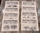 1860 Harper's Weekly Magazine Re-issue Lot of 8