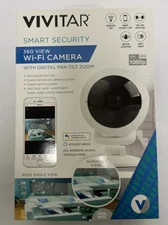 Vivitar IPC-117 1080p HD Wi-Fi Smart Camera with 360 Degree Angle Lens (White)