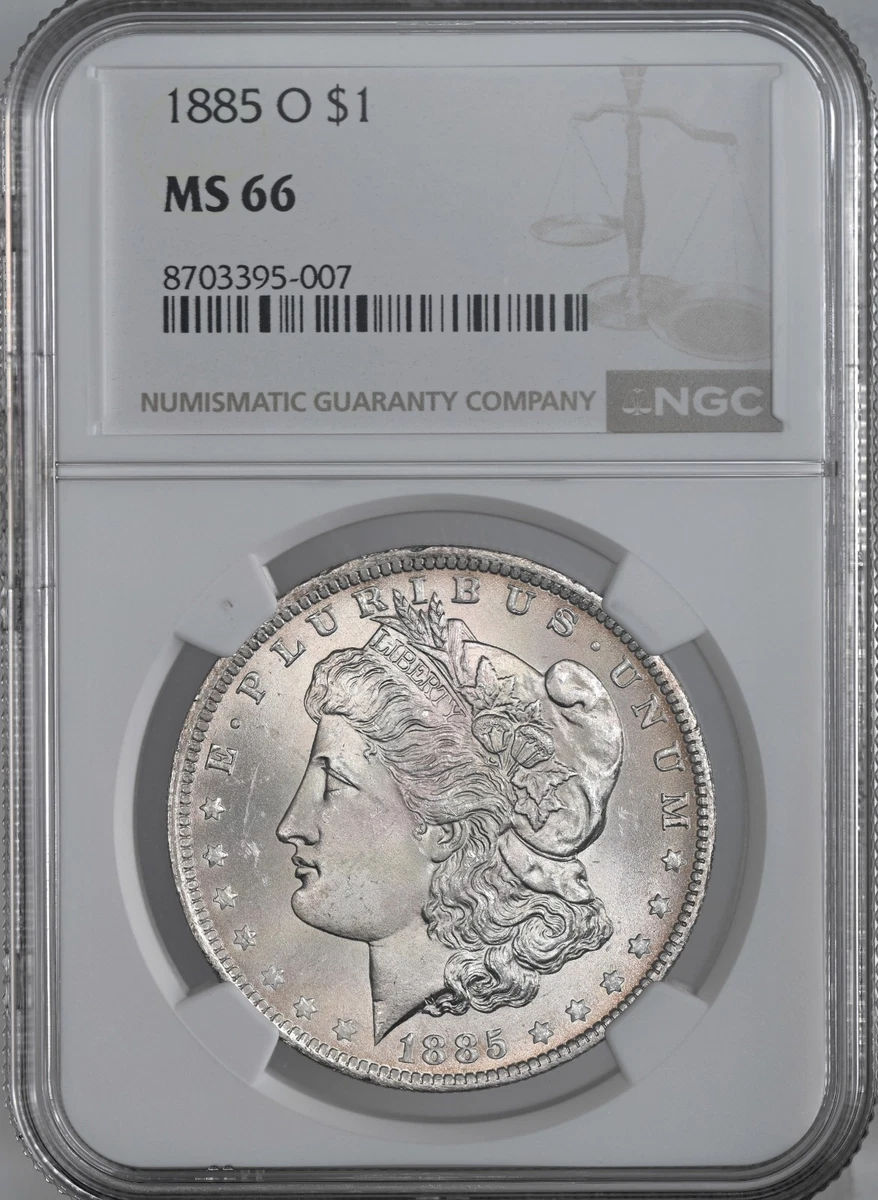 Uncirculated Silver 1885 Year Morgan US Dollars (1878-1921) for