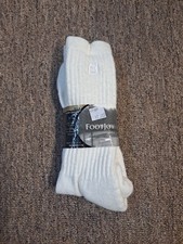 Men's VTG Footjoy Super Cushion S Crew Socks NWT Acrylic 80s 90s 10-13 USA White
