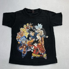 Dragon Ball Super Mexican Boot Goku T-Shirt Black Cartoon Anime DBZ Youth 5T