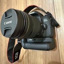 Canon EOS 8000D Digital SLR Camera Deluxe Dual Lens Set w/ EF40 Battery Grip